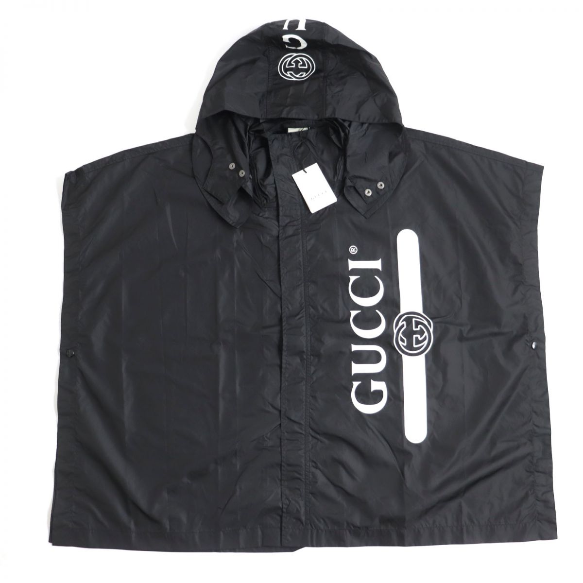 Luxury Gucci Trending 2025 Nylon Coat Interlocking G Logo Black M
