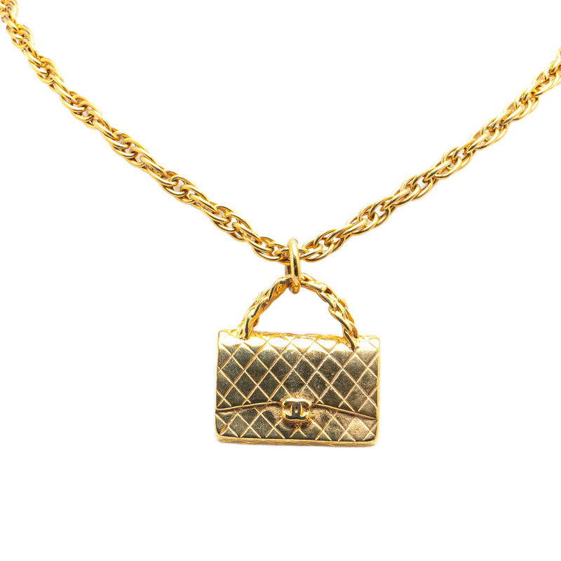 Chanel Vintage Coco Mark Necklace Gold