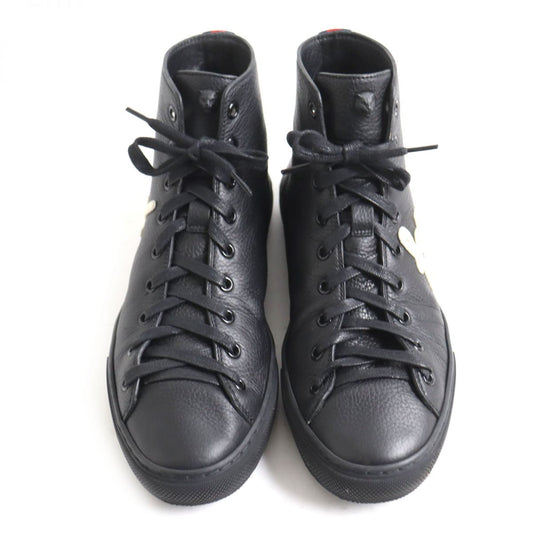 Luxury Gucci Trending 2025 Tiger Head Leather High Top Sneakers Black