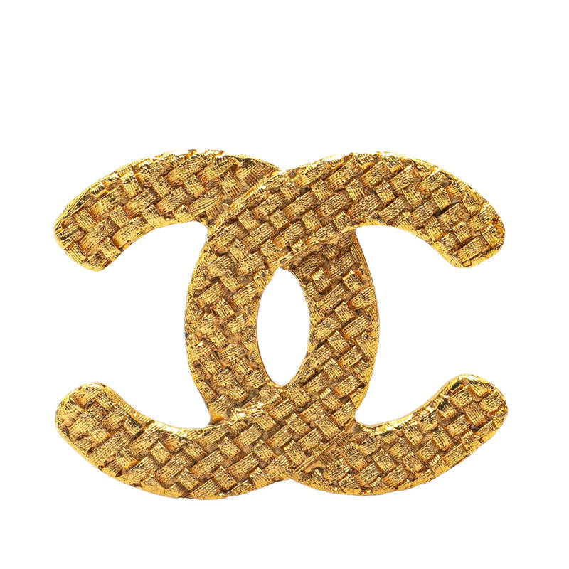 Chanel Vintage Coco Mark Gold Plated Brooch