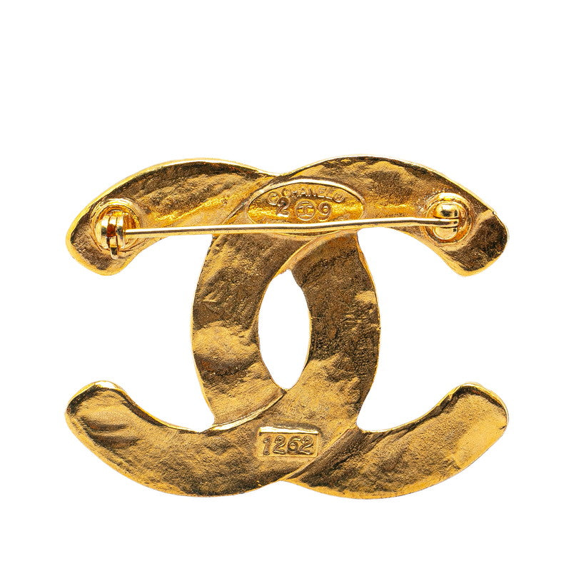 Chanel Vintage Coco Mark Gold Plated Brooch