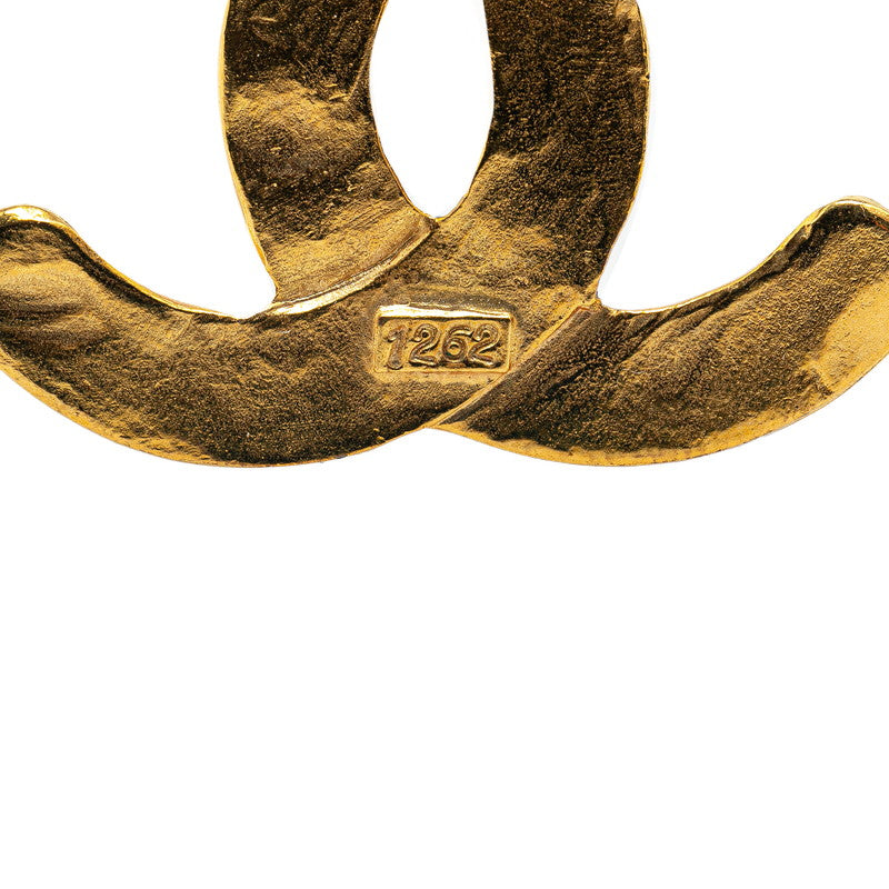 Chanel Vintage Coco Mark Gold Plated Brooch