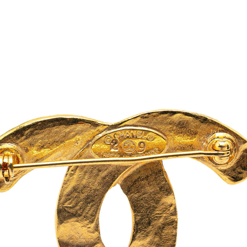 Chanel Vintage Coco Mark Gold Plated Brooch