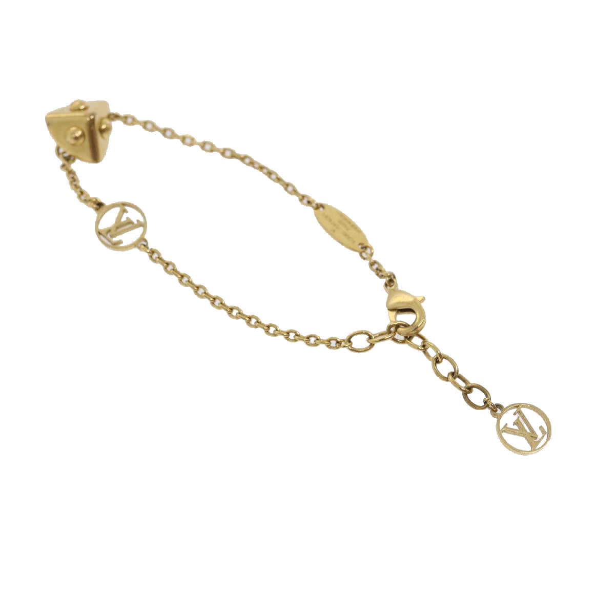 LOUIS VUITTON Bracelet metal Gold M61131 LV rd2076