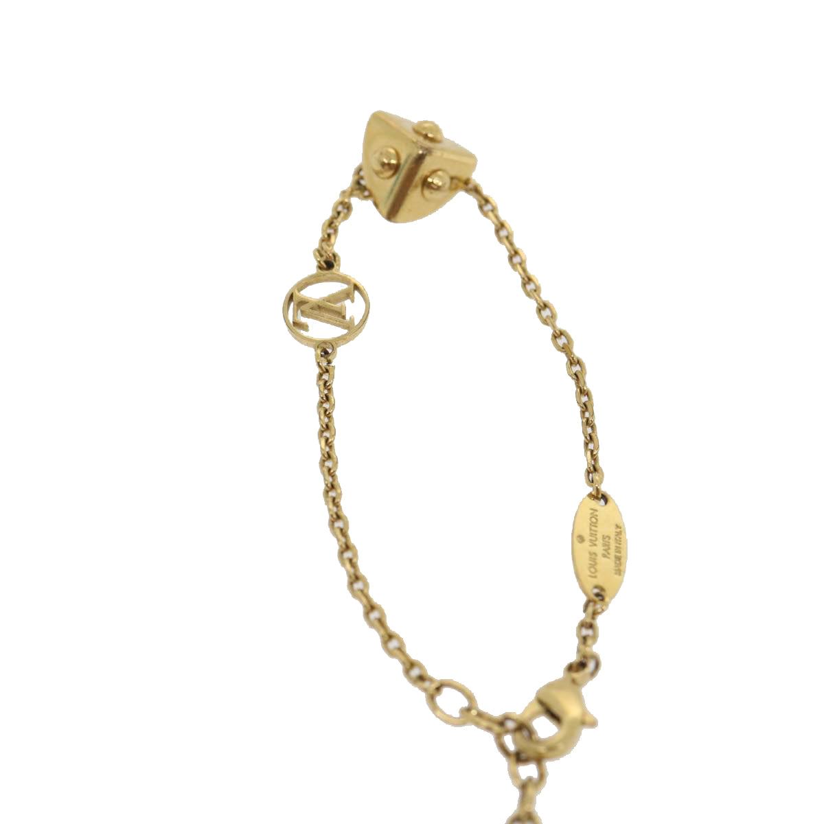 LOUIS VUITTON Bracelet metal Gold M61131 LV rd2076