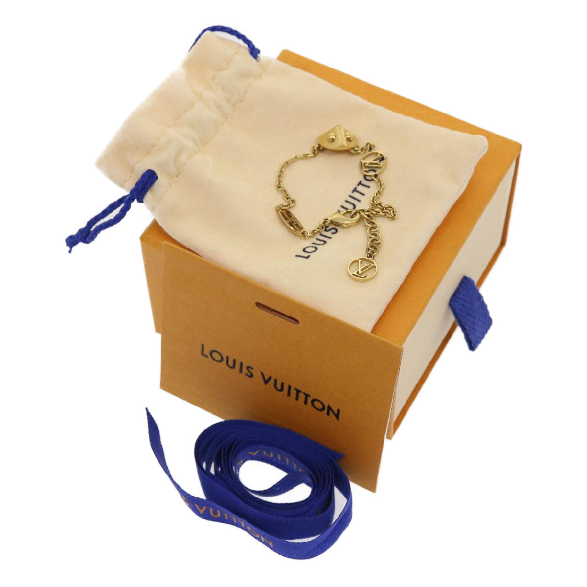 LOUIS VUITTON Bracelet metal Gold M61131 LV rd2076