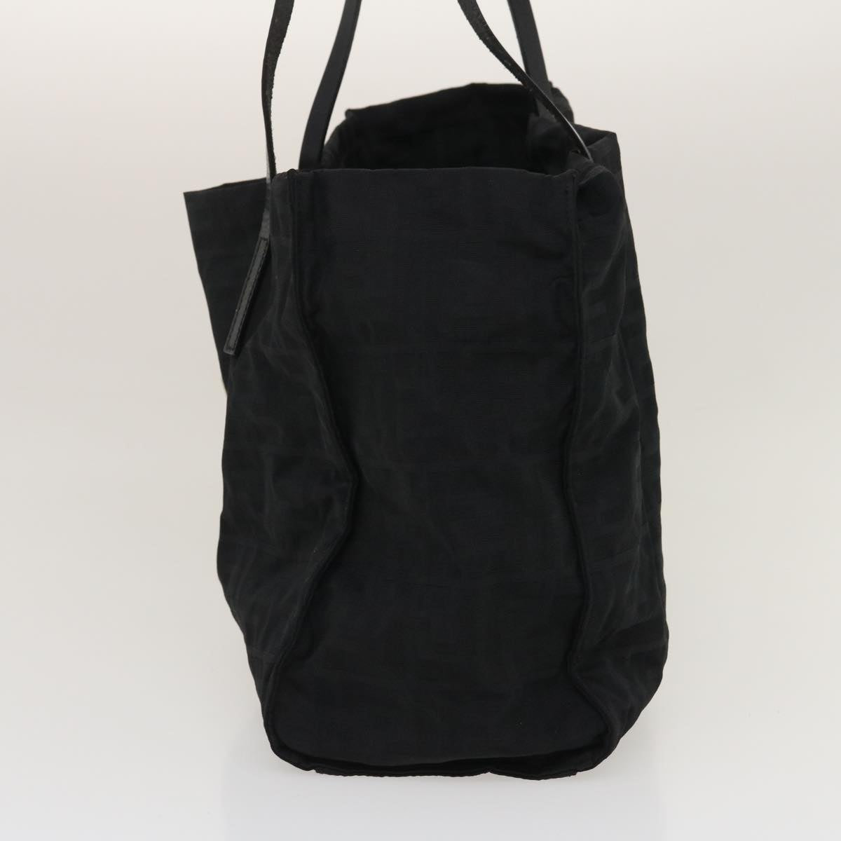 Luxury FendiZucca Canvas Tote Bag Nylon Blackrd2078