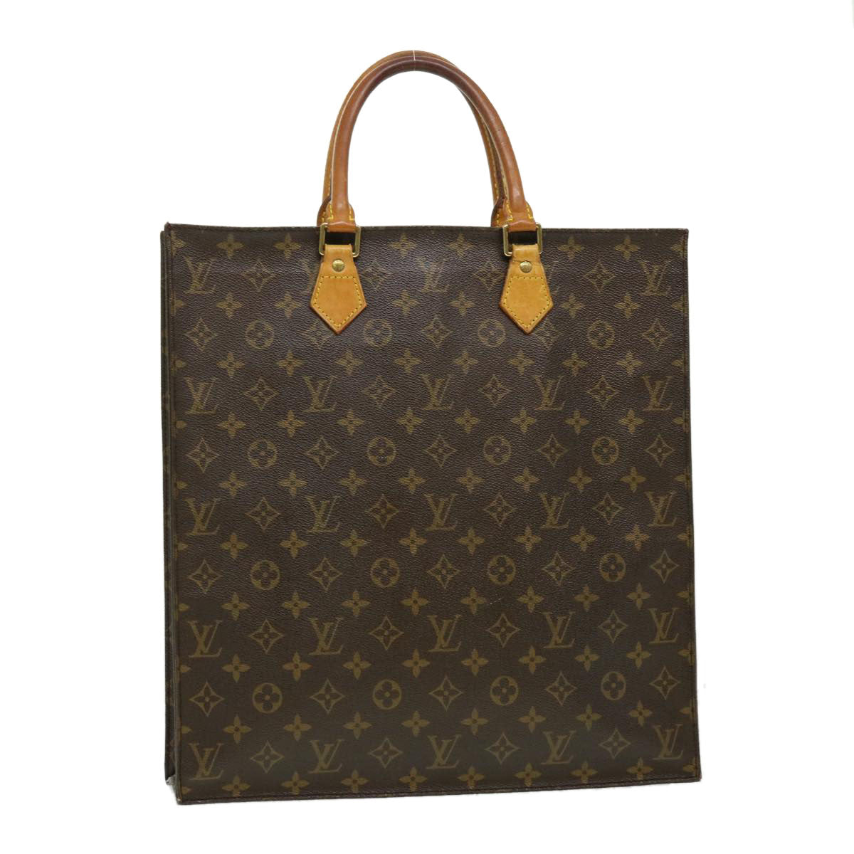LOUIS VUITTON Monogram Sac Plat Hand Bag M51140 LV rd2267