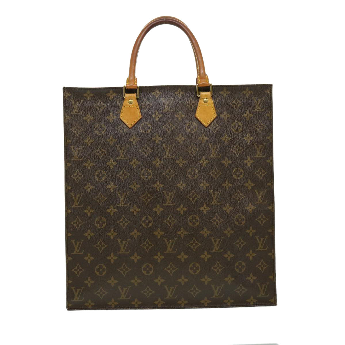 LOUIS VUITTON Monogram Sac Plat Hand Bag M51140 LV rd2267