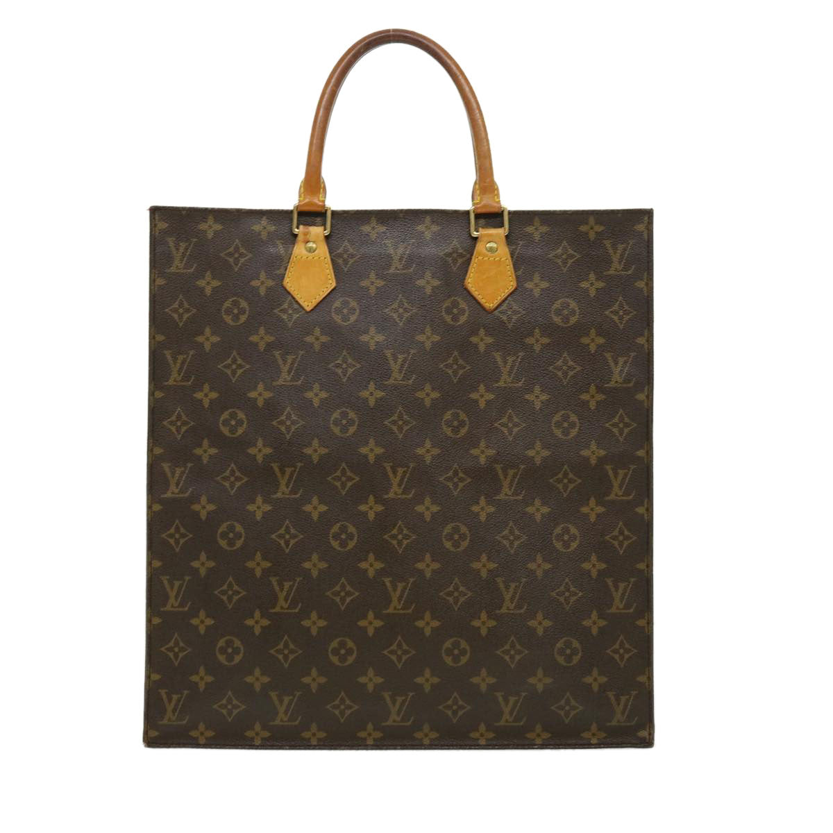 LOUIS VUITTON Monogram Sac Plat Hand Bag M51140 LV rd2267