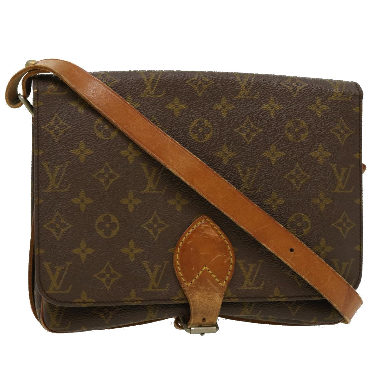 LOUIS VUITTON Monogram Cartouchiere GM Shoulder Bag M51252 LV rd2573