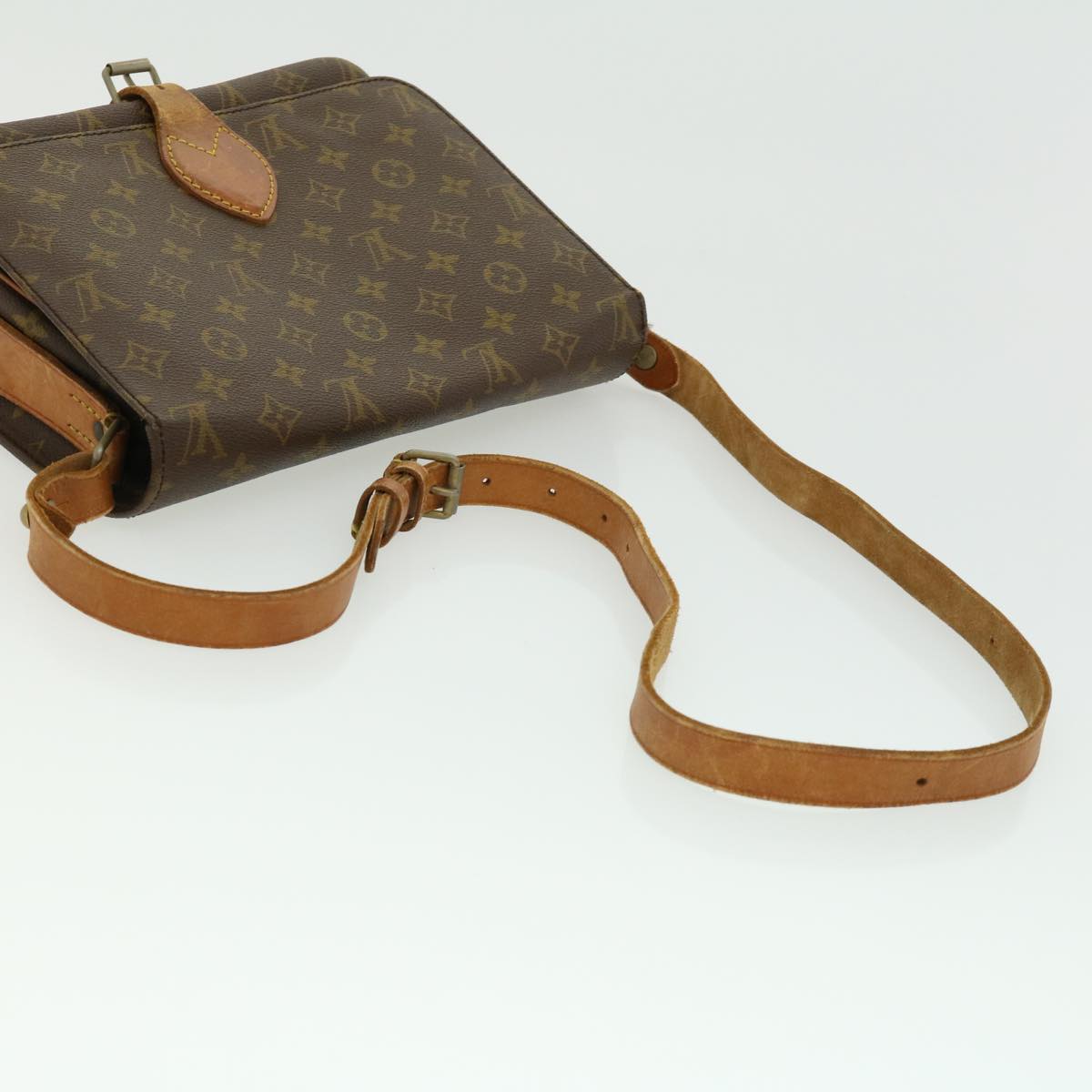 LOUIS VUITTON Monogram Cartouchiere GM Shoulder Bag M51252 LV rd2573