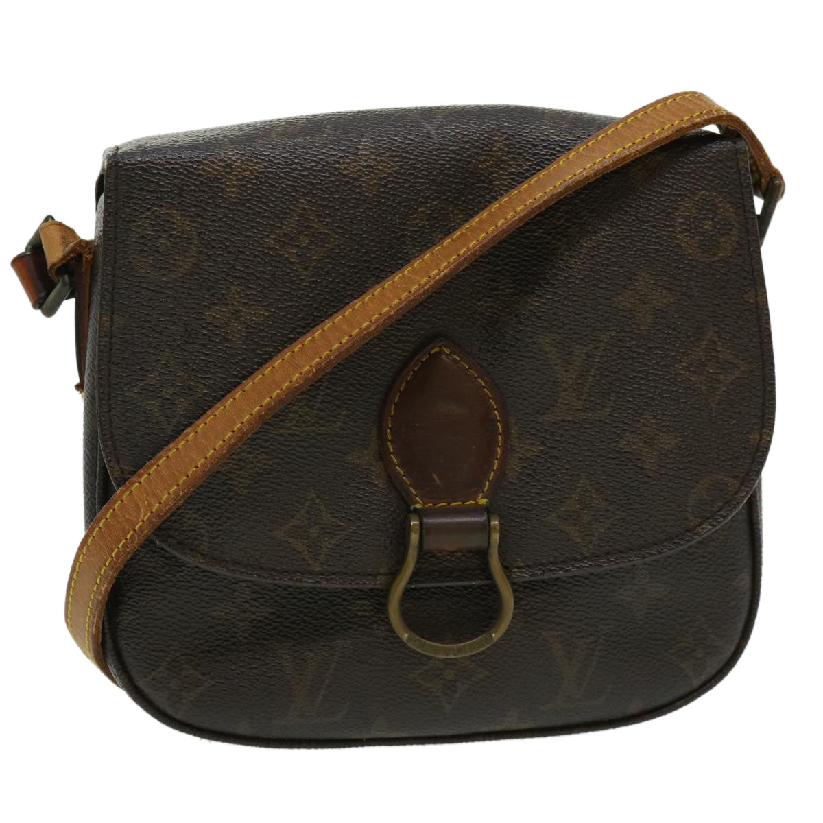 LOUIS VUITTON Monogram Saint Cloud MM Shoulder Bag M51243 LV rd2610