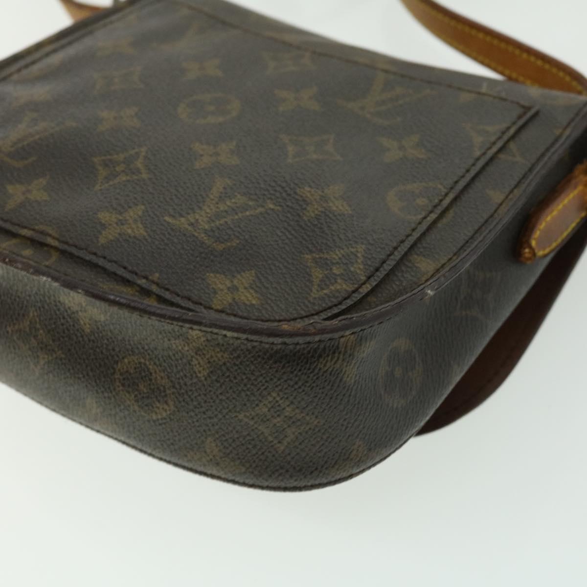 LOUIS VUITTON Monogram Saint Cloud MM Shoulder Bag M51243 LV rd2610