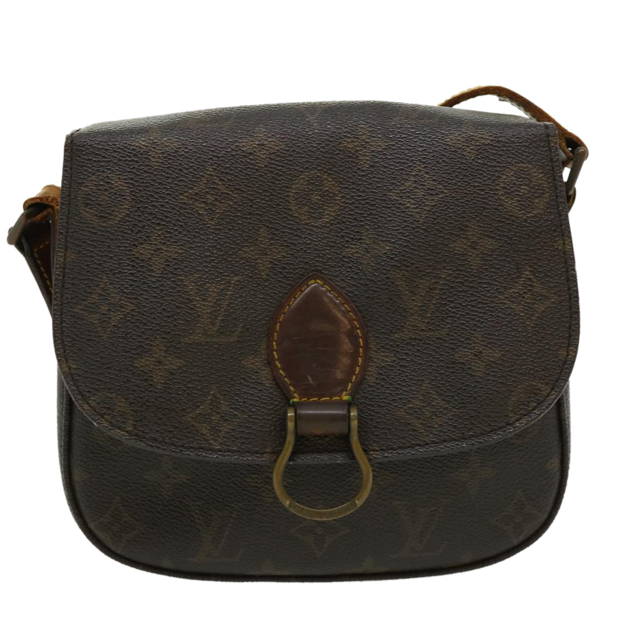 LOUIS VUITTON Monogram Saint Cloud MM Shoulder Bag M51243 LV rd2610