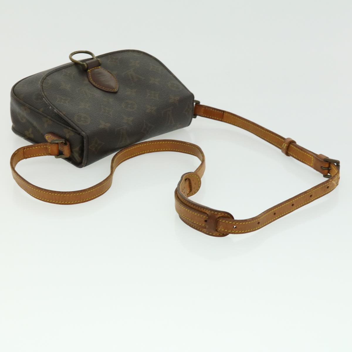 LOUIS VUITTON Monogram Saint Cloud MM Shoulder Bag M51243 LV rd2610