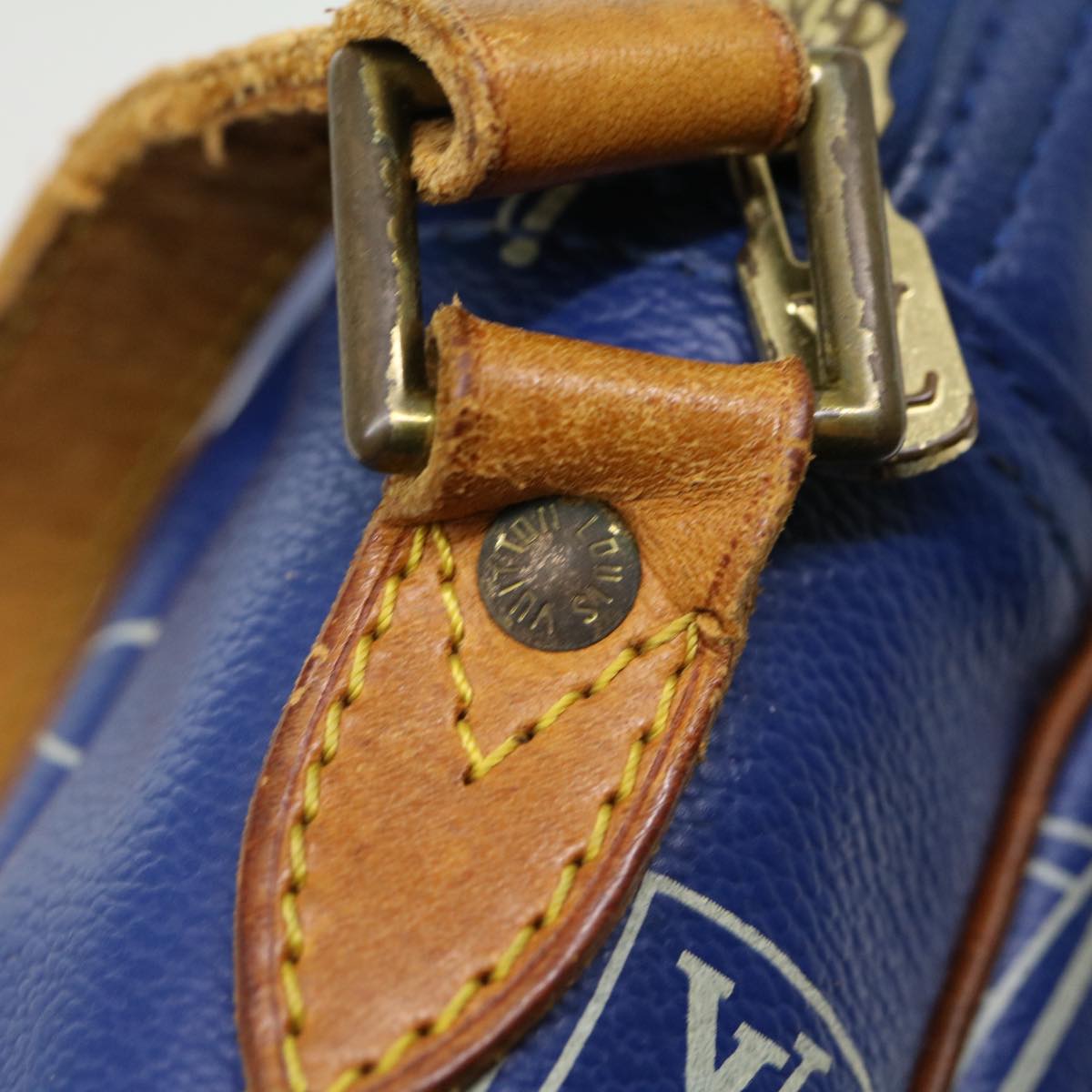 LOUIS VUITTON Cup Sac San Diego Shoulder Bag Blue M80010 LV rd2611