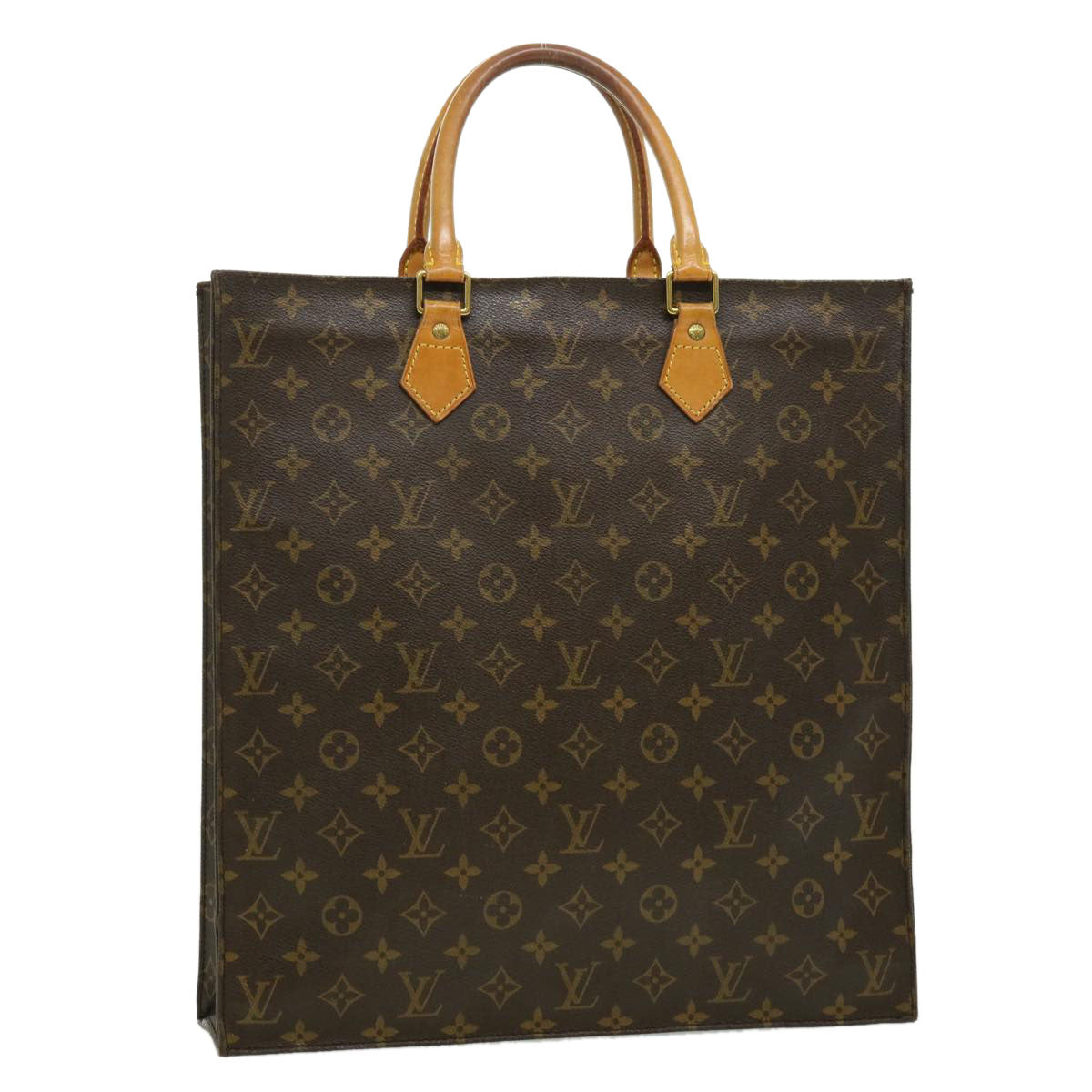 LOUIS VUITTON Monogram Sac Plat Hand Bag M51140 LV rd2749