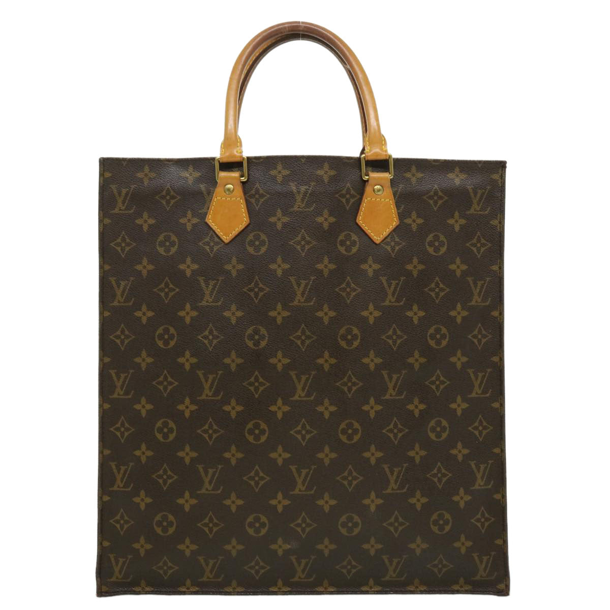 LOUIS VUITTON Monogram Sac Plat Hand Bag M51140 LV rd2749