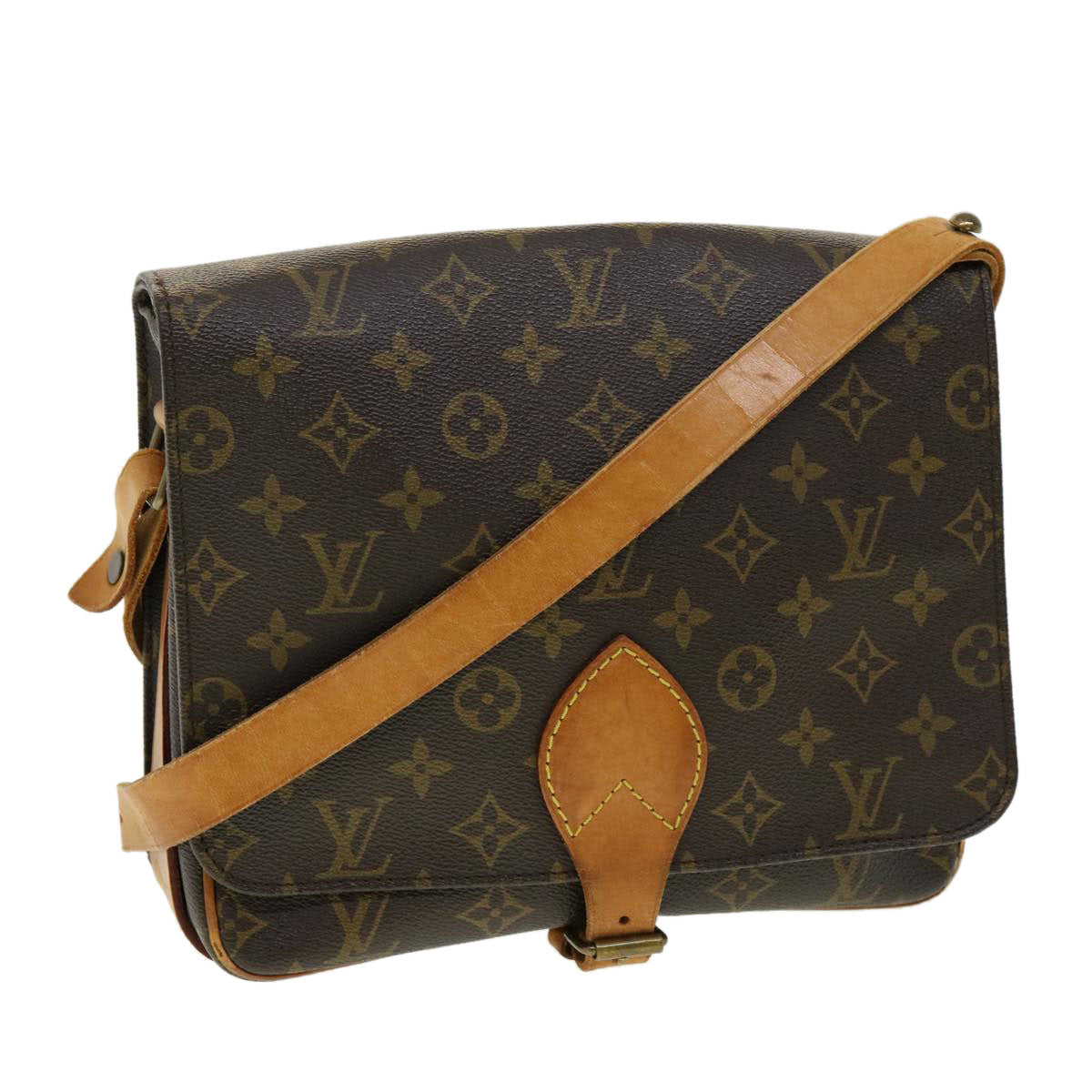 LOUIS VUITTON Monogram Cartouchiere GM Shoulder Bag M51252 LV rd2849