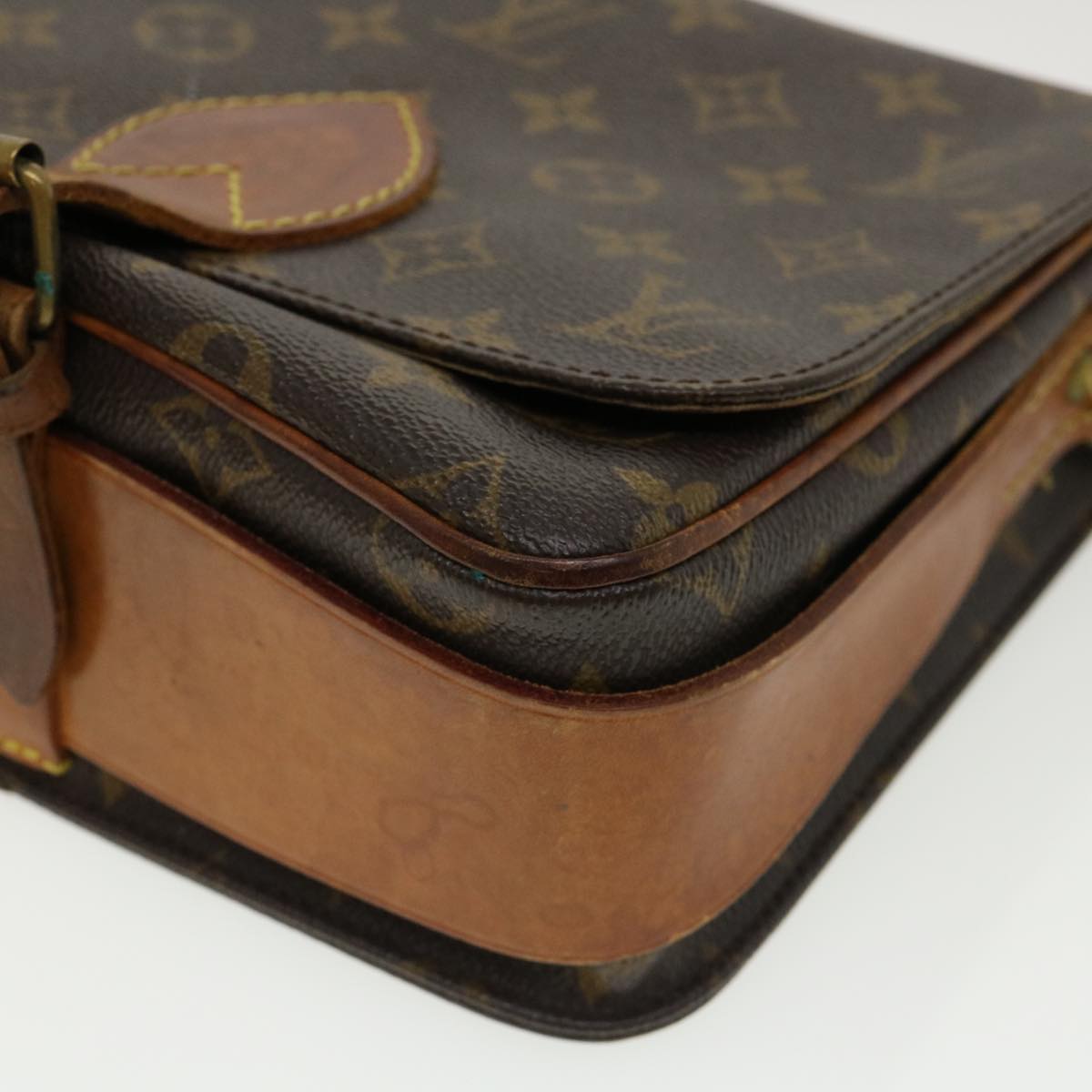 LOUIS VUITTON Monogram Cartouchiere MM Shoulder Bag M51253 LV rd2850