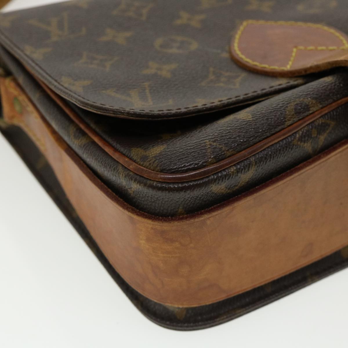 LOUIS VUITTON Monogram Cartouchiere MM Shoulder Bag M51253 LV rd2850