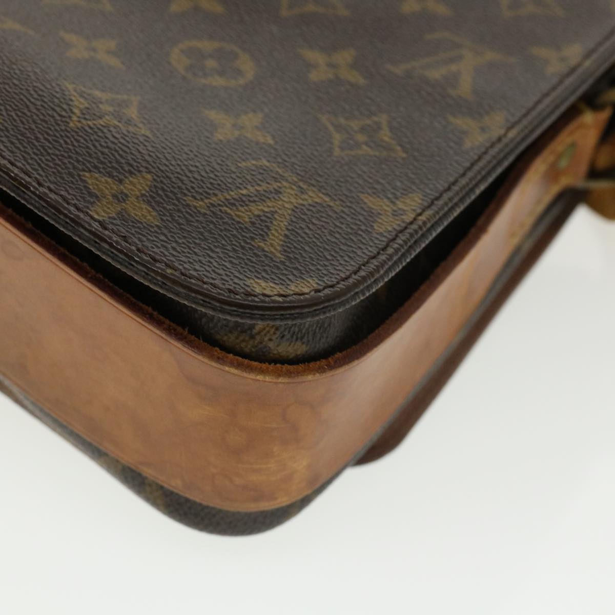 LOUIS VUITTON Monogram Cartouchiere MM Shoulder Bag M51253 LV rd2850