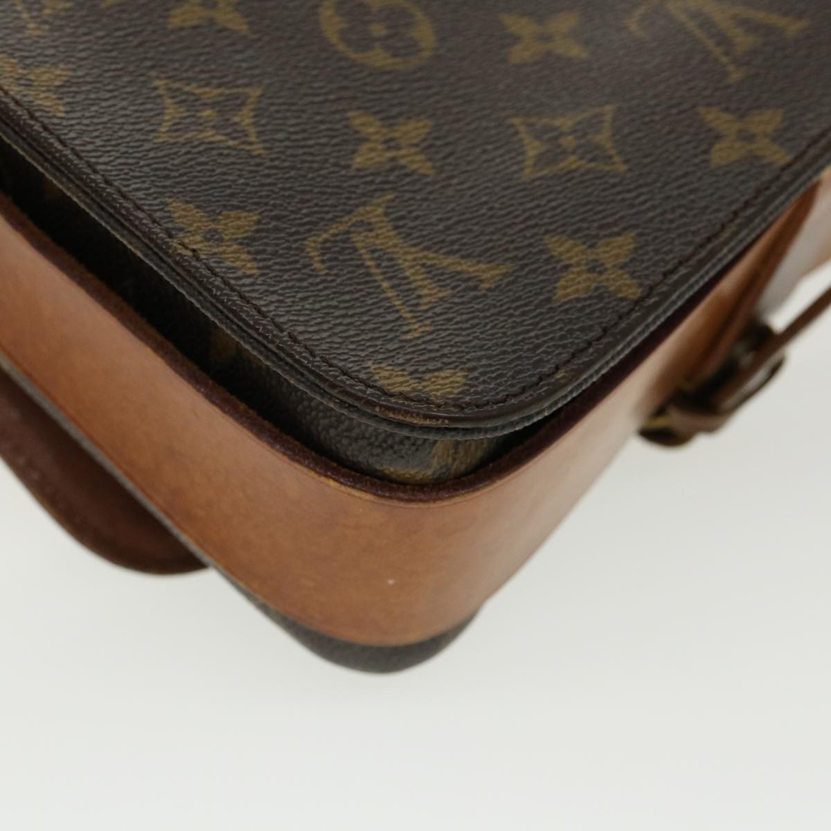 LOUIS VUITTON Monogram Cartouchiere MM Shoulder Bag M51253 LV rd2850