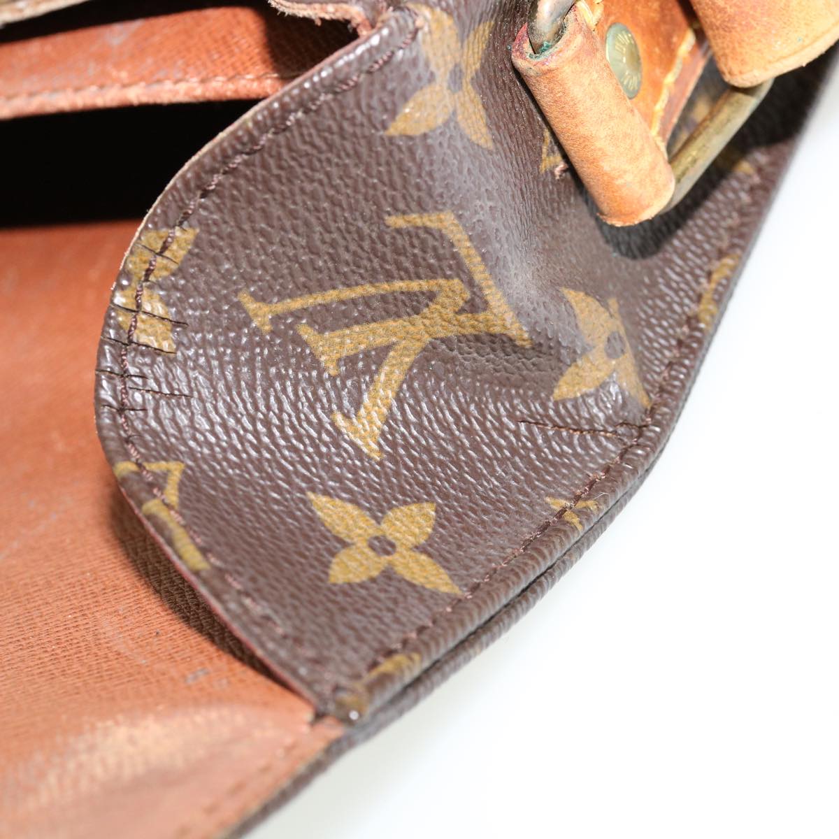 LOUIS VUITTON Monogram Cartouchiere MM Shoulder Bag M51253 LV rd2850