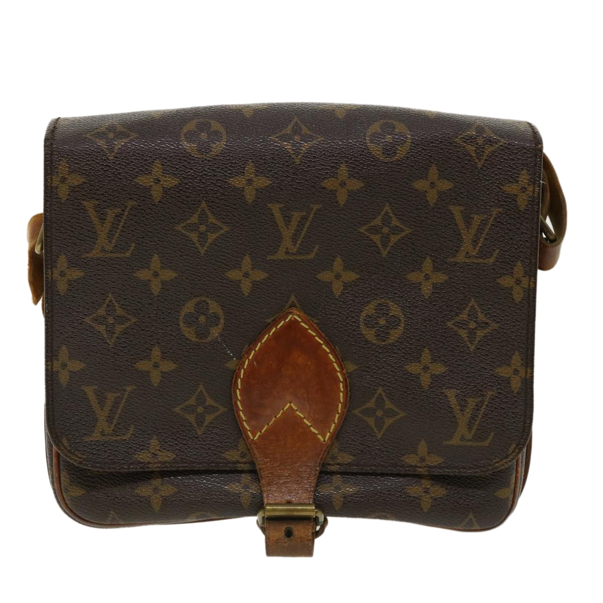 LOUIS VUITTON Monogram Cartouchiere MM Shoulder Bag M51253 LV rd2850