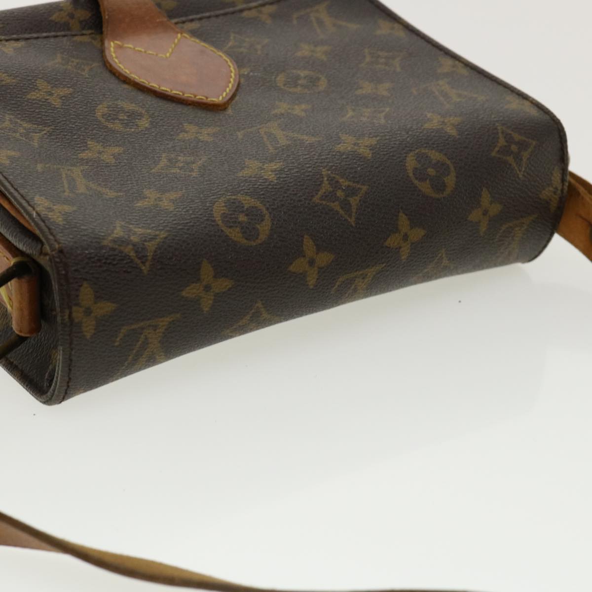 LOUIS VUITTON Monogram Cartouchiere MM Shoulder Bag M51253 LV rd2850