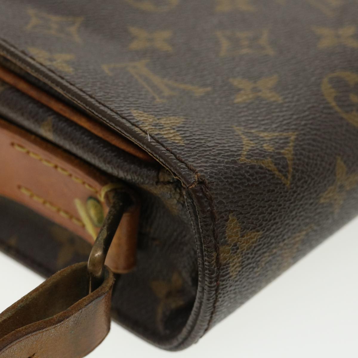 LOUIS VUITTON Monogram Cartouchiere MM Shoulder Bag M51253 LV rd2850