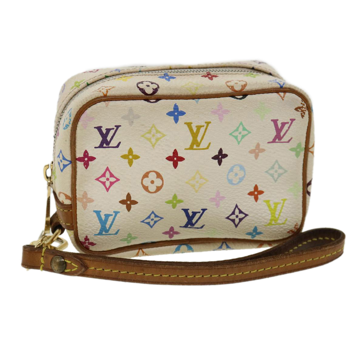 LOUIS VUITTON Monogram Multicolor Trousse Wapity Pouch White M58033 rd2861