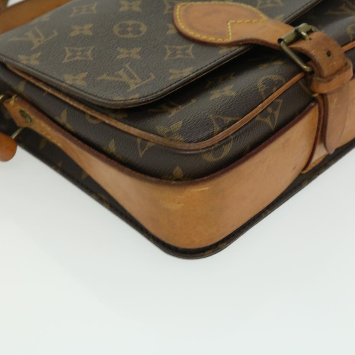 LOUIS VUITTON Monogram Cartouchiere MM Shoulder Bag M51253 LV rd2913