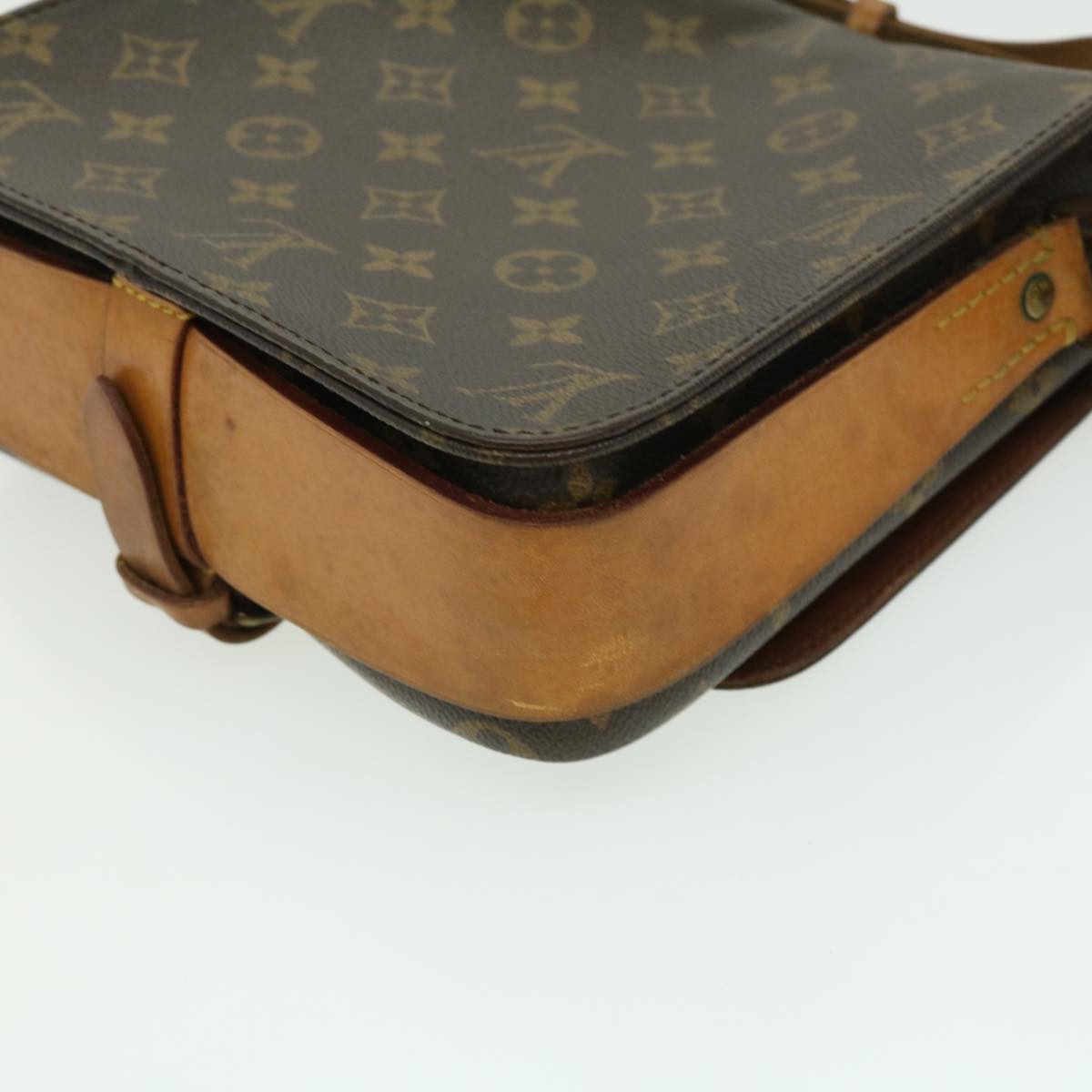 LOUIS VUITTON Monogram Cartouchiere MM Shoulder Bag M51253 LV rd2913