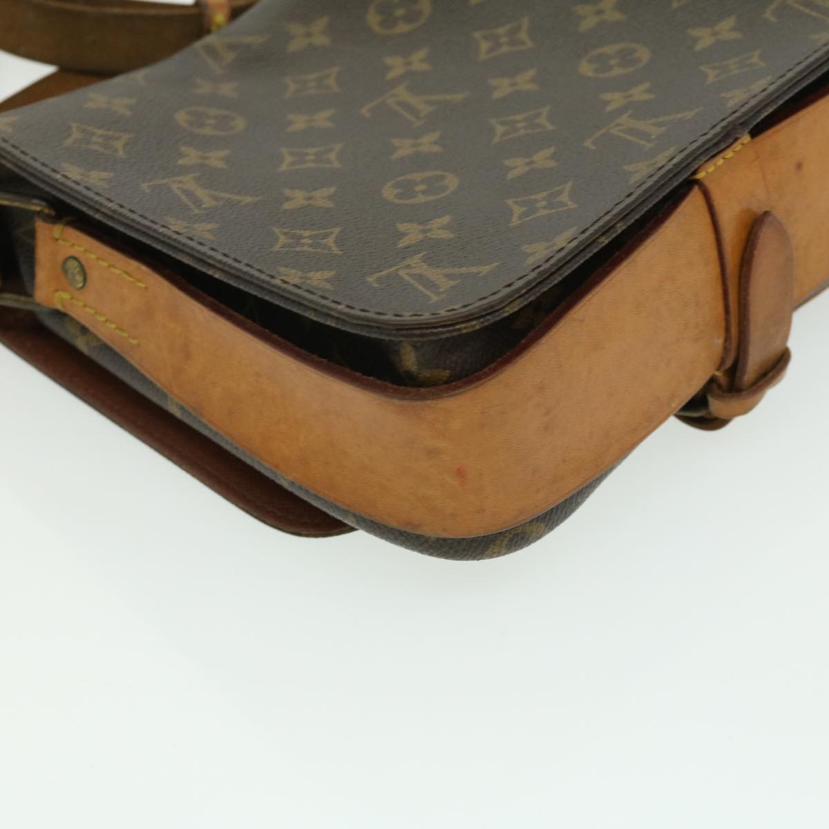 LOUIS VUITTON Monogram Cartouchiere MM Shoulder Bag M51253 LV rd2913