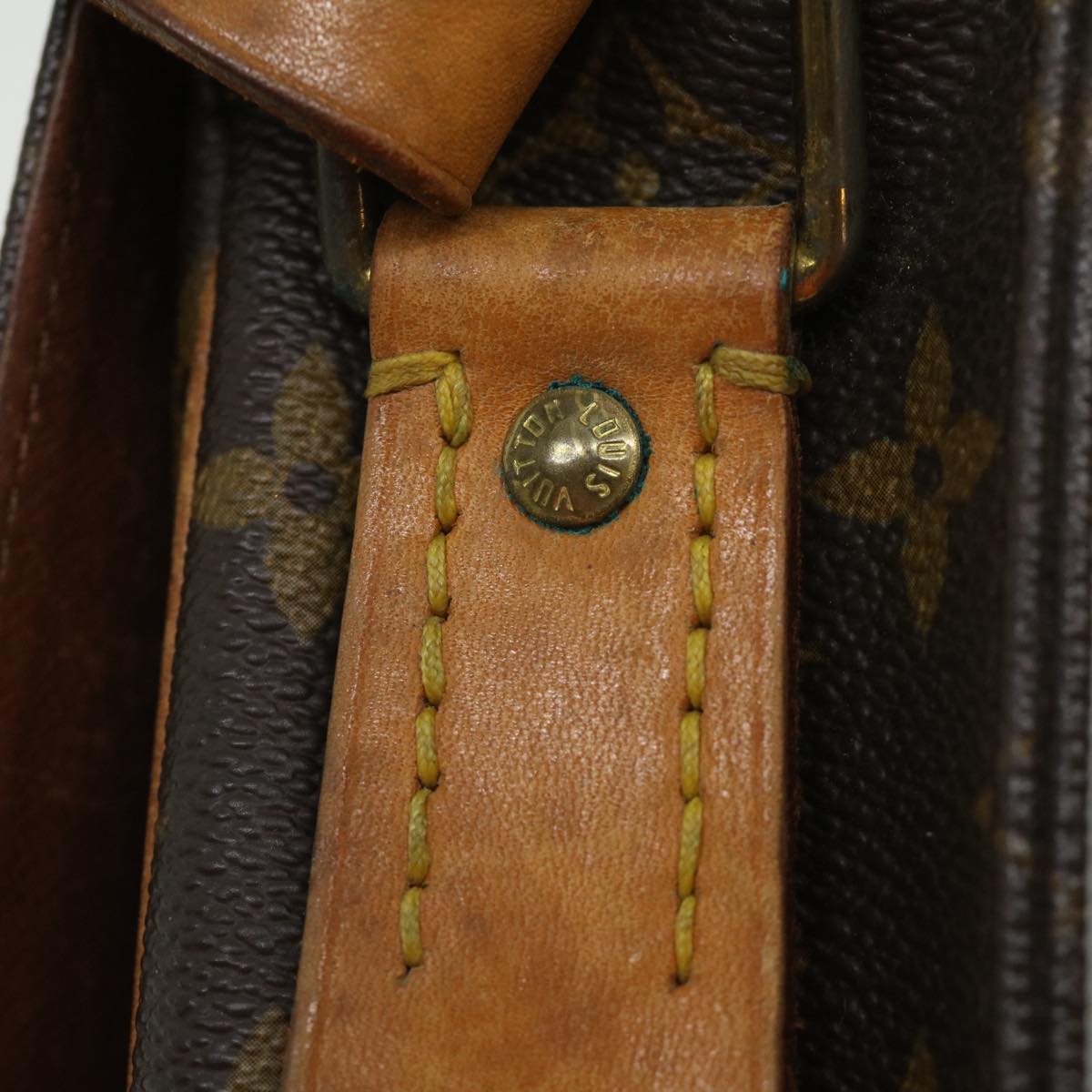 LOUIS VUITTON Monogram Cartouchiere MM Shoulder Bag M51253 LV rd2913