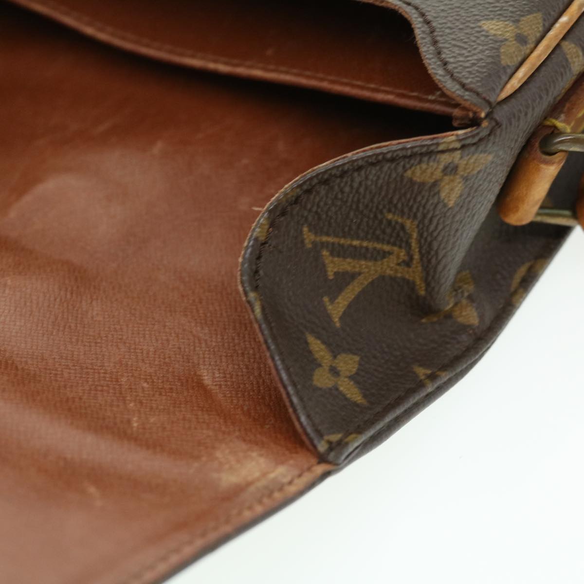 LOUIS VUITTON Monogram Cartouchiere MM Shoulder Bag M51253 LV rd2913
