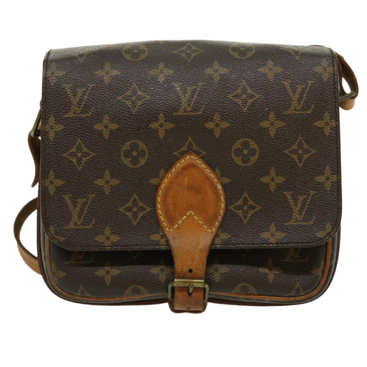 LOUIS VUITTON Monogram Cartouchiere MM Shoulder Bag M51253 LV rd2913