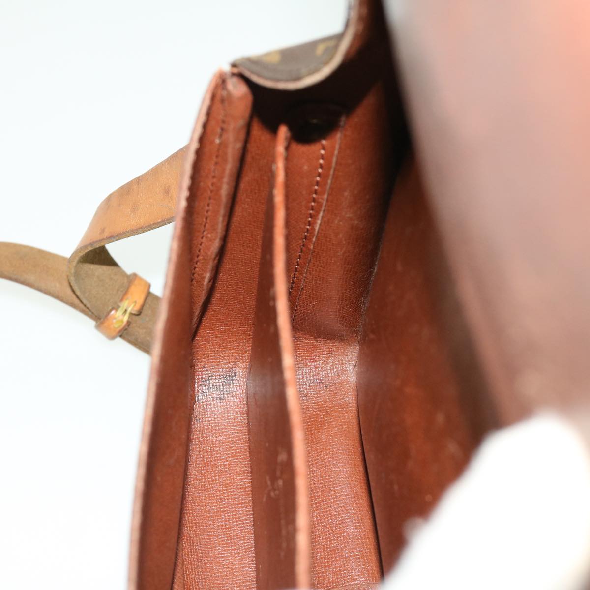 LOUIS VUITTON Monogram Cartouchiere MM Shoulder Bag M51253 LV rd2913