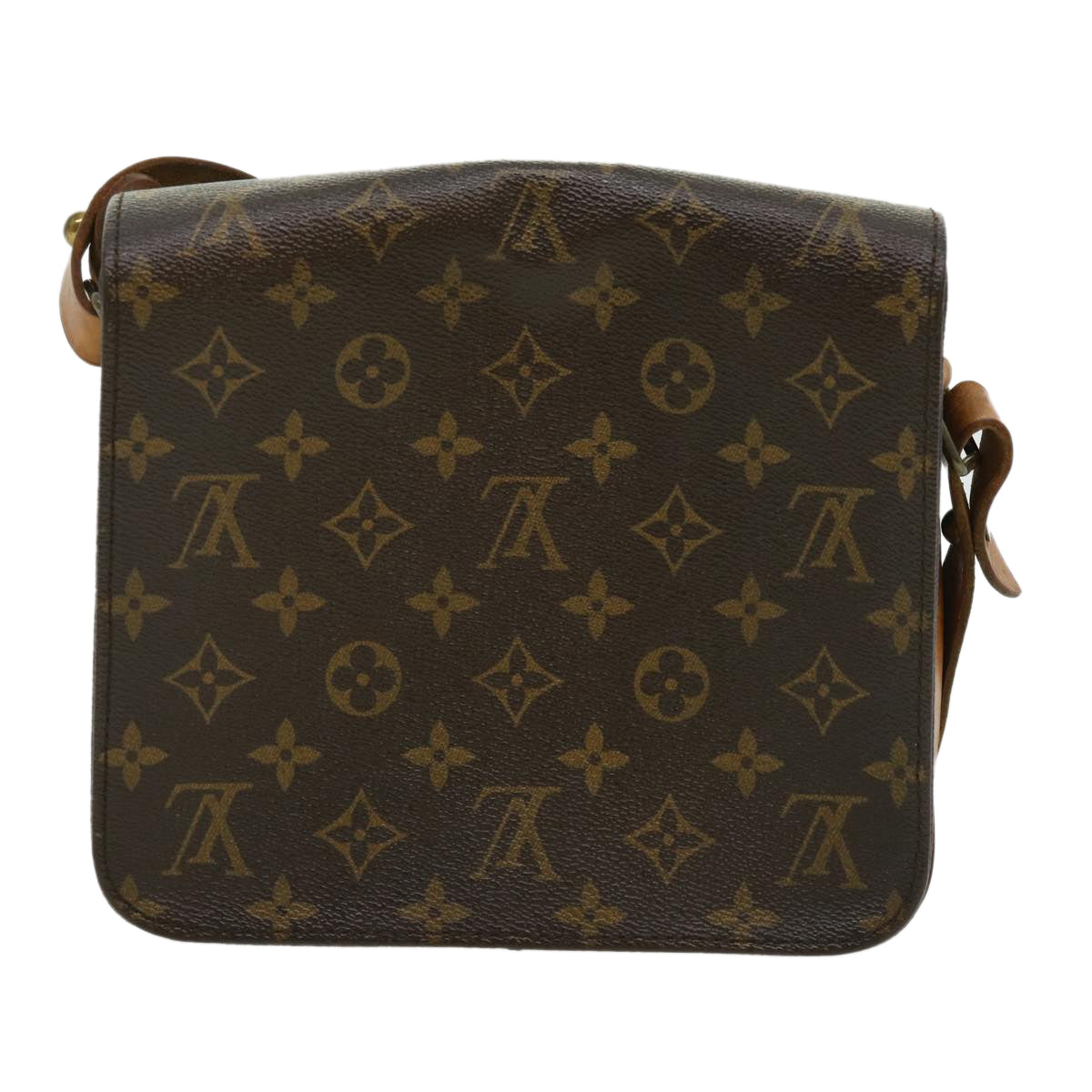 LOUIS VUITTON Monogram Cartouchiere MM Shoulder Bag M51253 LV rd2913