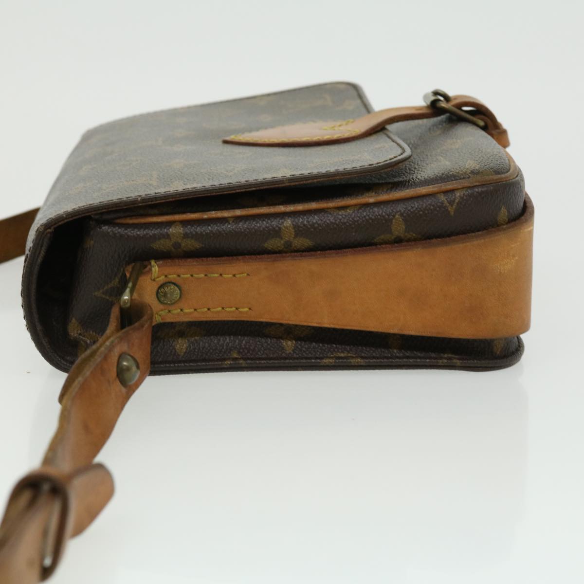LOUIS VUITTON Monogram Cartouchiere MM Shoulder Bag M51253 LV rd2913