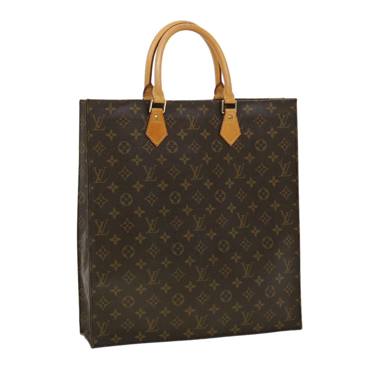 LOUIS VUITTON Monogram Sac Plat Hand Bag M51140 LV rd2919