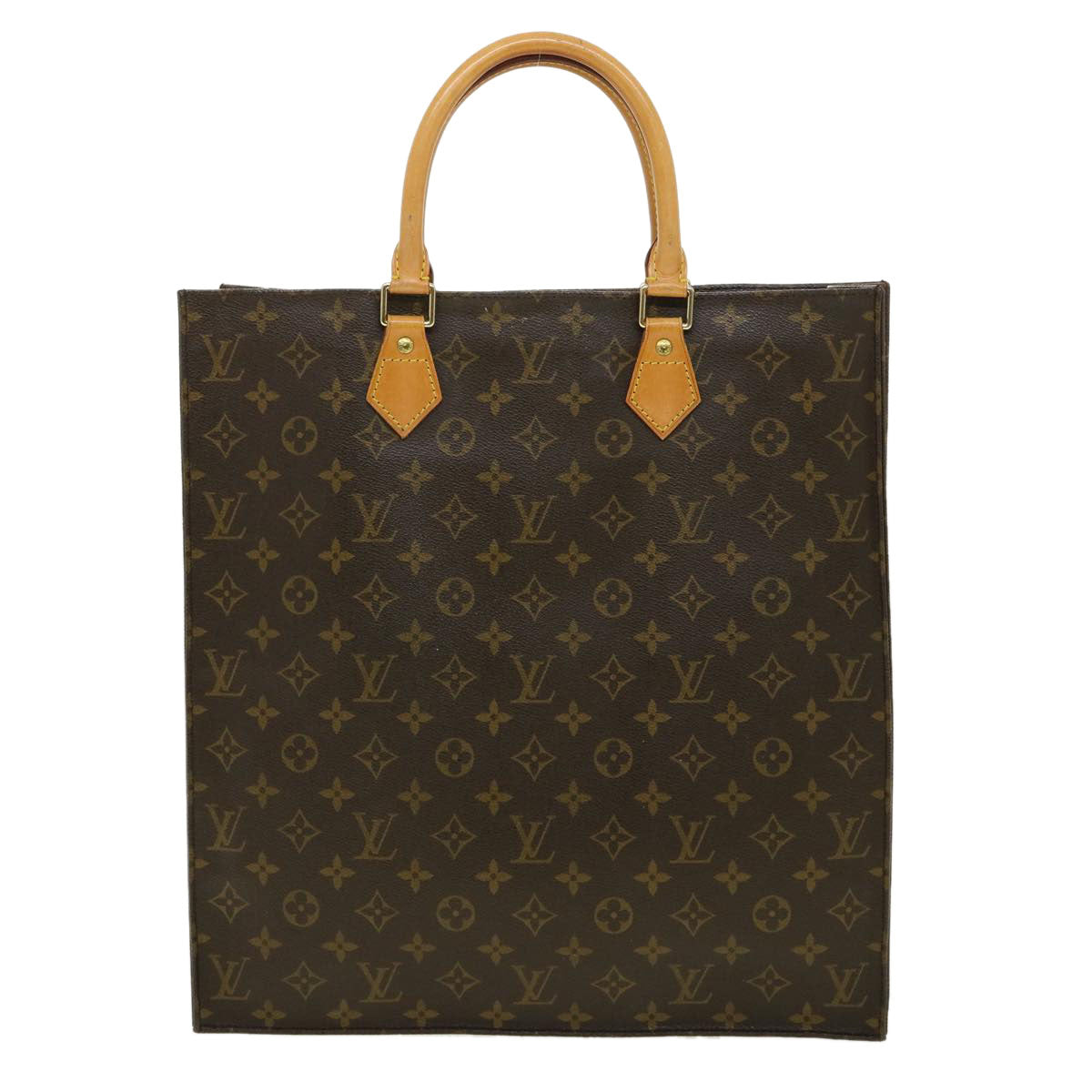 LOUIS VUITTON Monogram Sac Plat Hand Bag M51140 LV rd2919