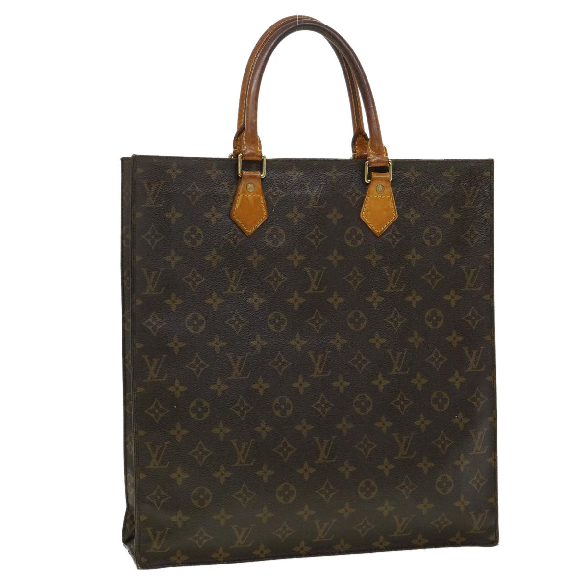 LOUIS VUITTON Monogram Sac Plat Hand Bag M51140 LV rd2932