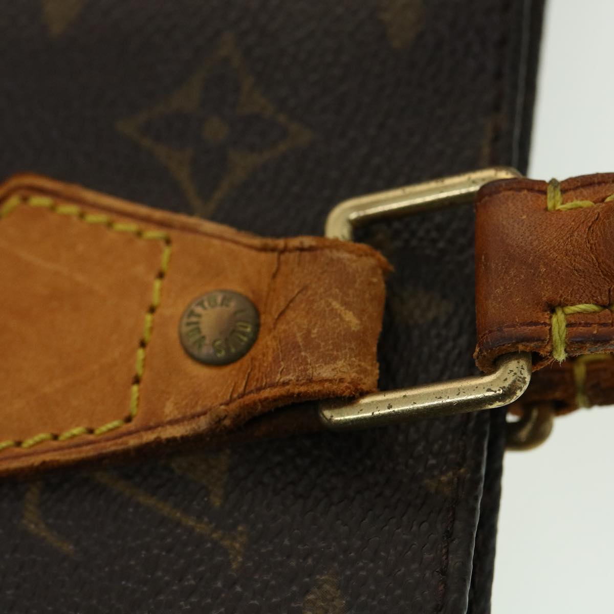 LOUIS VUITTON Monogram Sac Plat Hand Bag M51140 LV rd2932