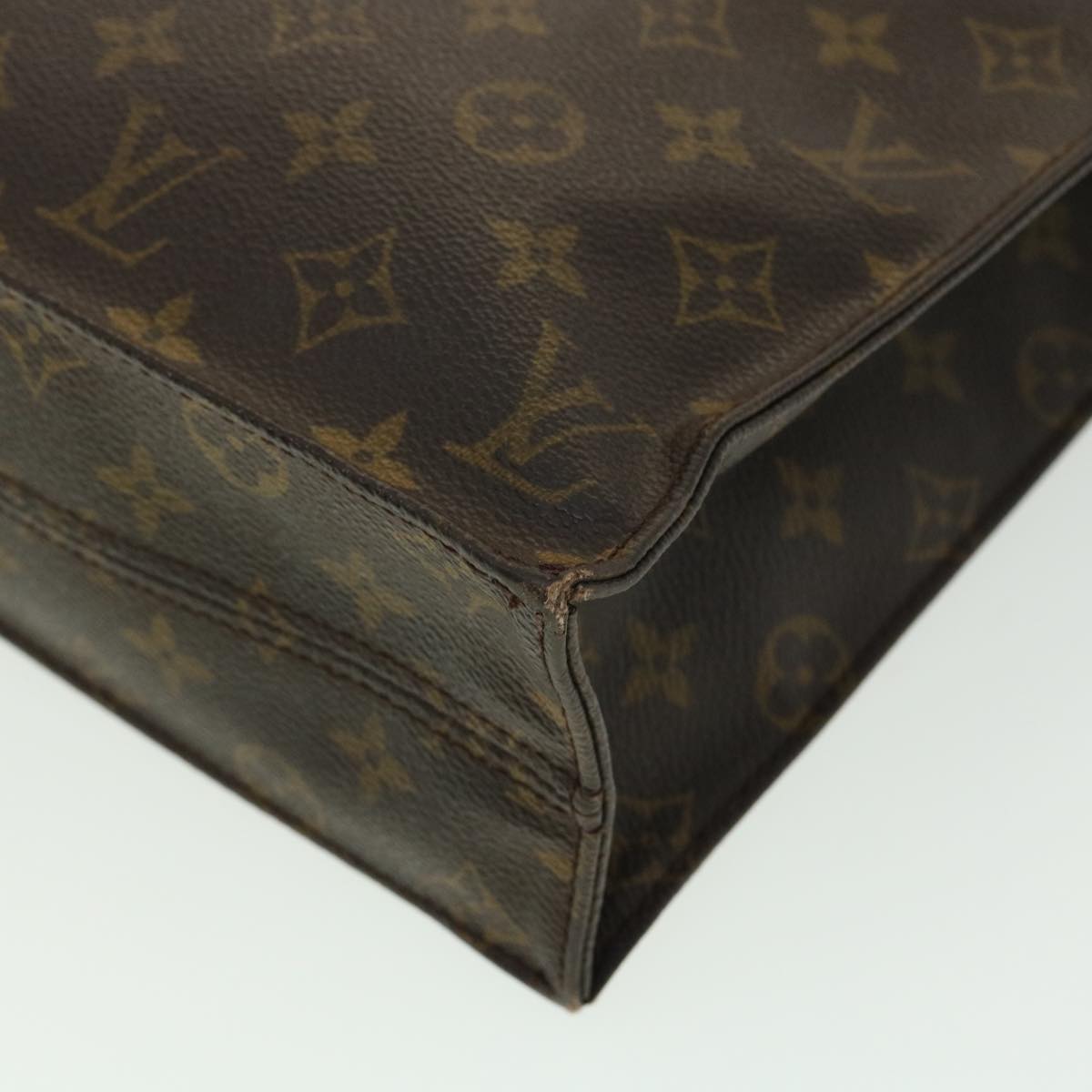 LOUIS VUITTON Monogram Sac Plat Hand Bag M51140 LV rd2932