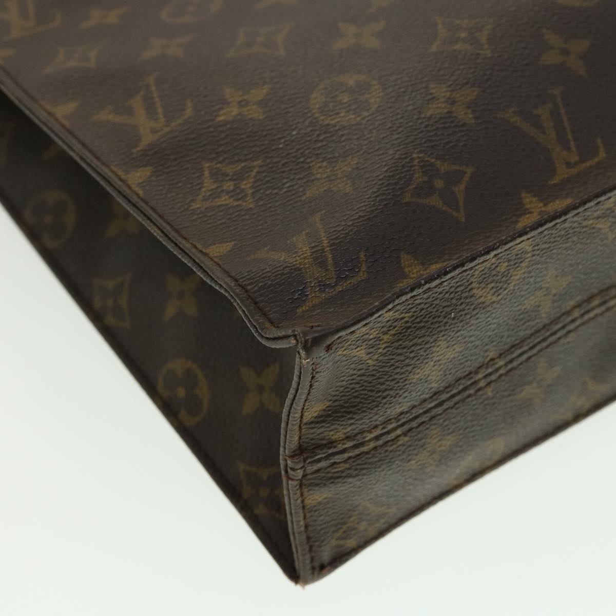 LOUIS VUITTON Monogram Sac Plat Hand Bag M51140 LV rd2932