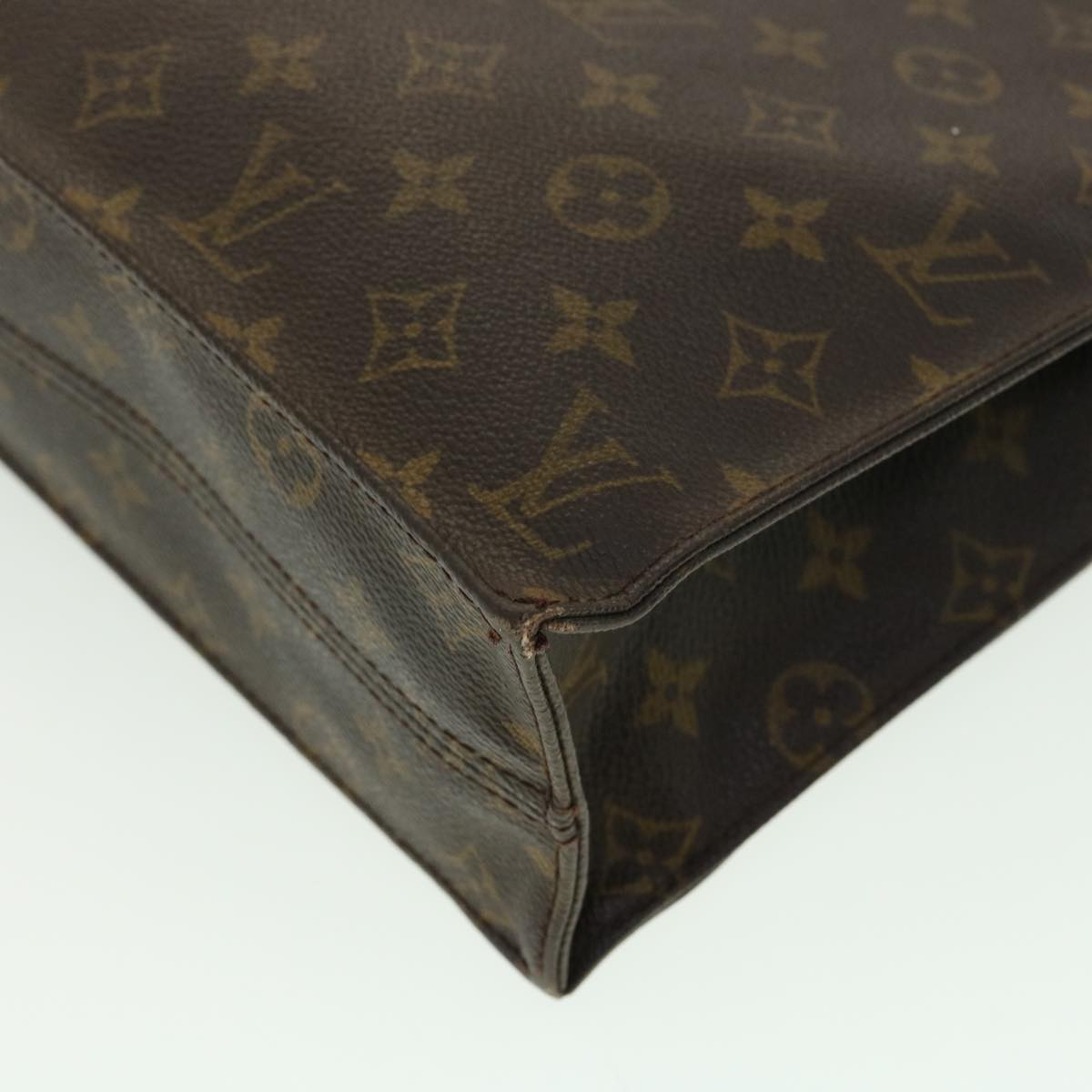 LOUIS VUITTON Monogram Sac Plat Hand Bag M51140 LV rd2932