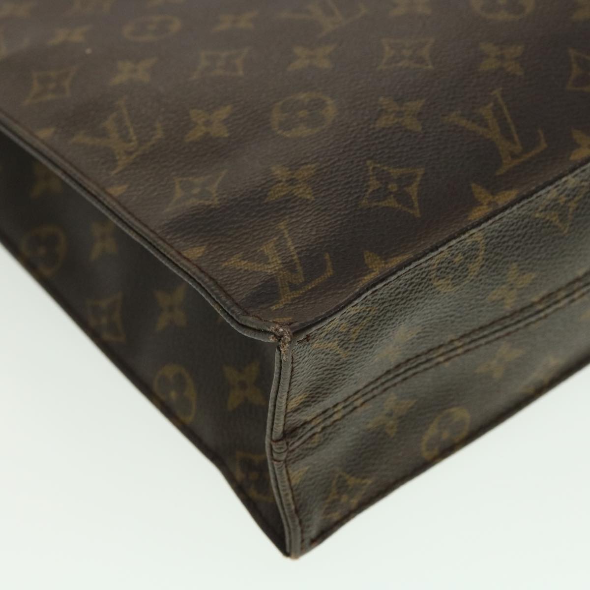 LOUIS VUITTON Monogram Sac Plat Hand Bag M51140 LV rd2932